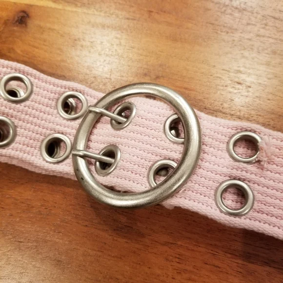 Pink Grommet Belt - Picture 2 of 5